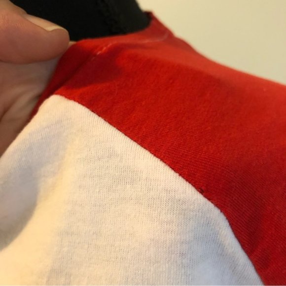 Womens Stranger Things Red White tie front short sleeve t-shirt size S - Picture 8 of 12